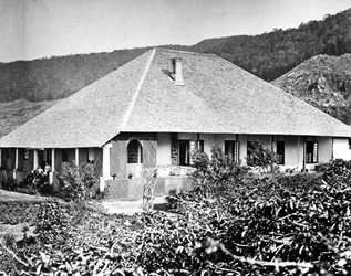 Archie Chamberlins Bungalow, Ceylon, 1877